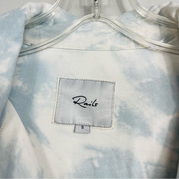 RAILS Kellen Tie Dye Pajama Top S Long Sleeve Button Front Small - Picture 6 of 15